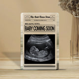 Baby Coming Soon - Personalized Mother Custom Shaped Acrylic Plaque