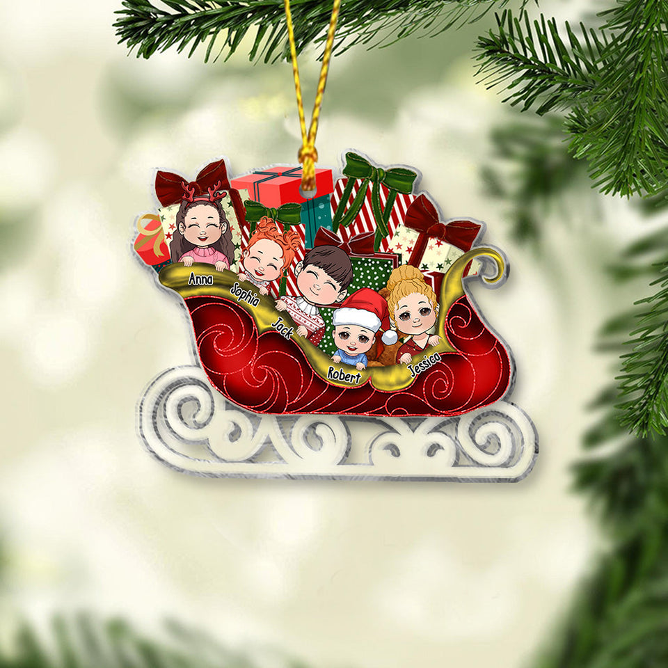 Our Grandkids - Personalized Grandma Transparent Ornament