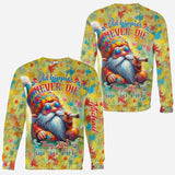 Old Hippies Never Die They Just Go To Pot - Personalized Hippie All Over Shirt