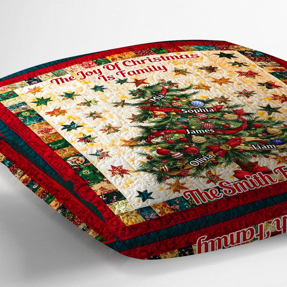 It's The Most Wonderful Time Of The Year - Personalized Family Throw Pillow