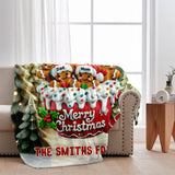 Merry Christmas - Personalized Family Blanket