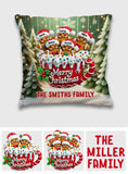 Merry Christmas 2024 - Personalized Family Throw Pillow