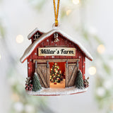 Farm House - Personalized Family Ornament