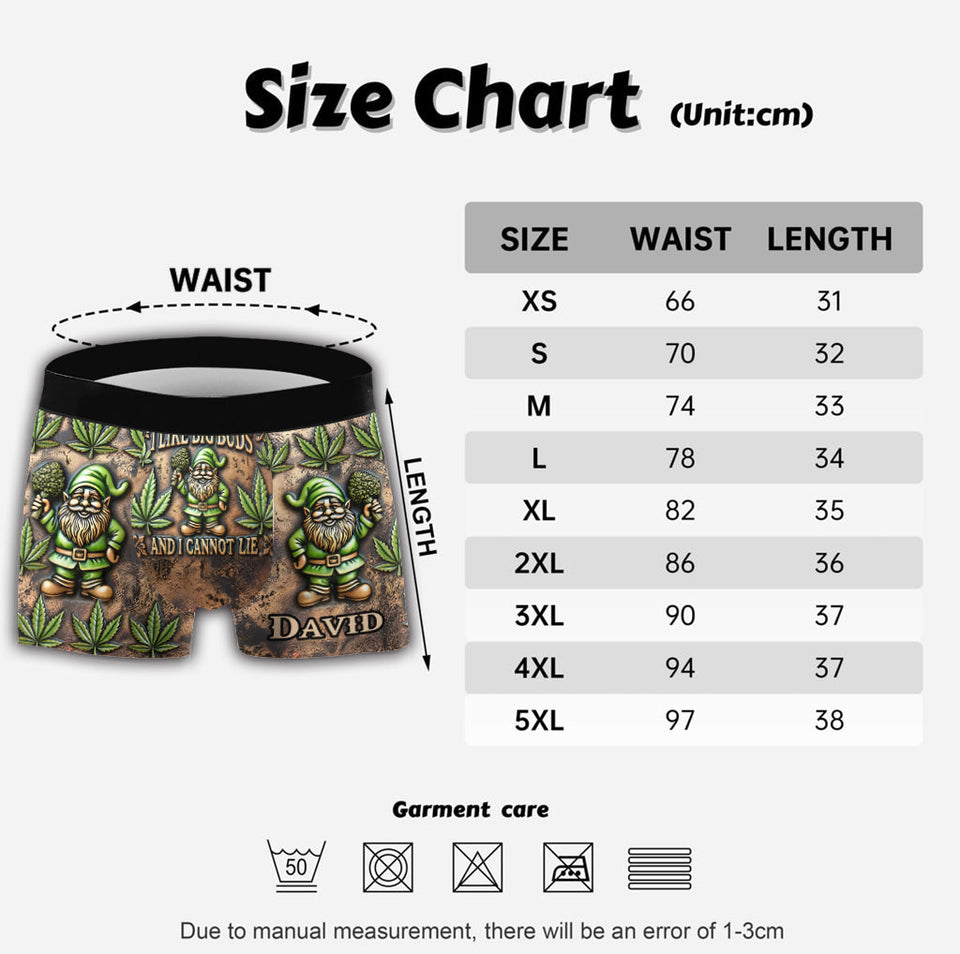 I Like Big Buds - Personalized Weed Men’s Boxer Briefs