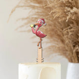 Funny Falmingo - Personalized Flamingo Tree Topper