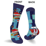 Super Dad - Gift for dad, grandpa, uncle, brother - Personalized Socks
