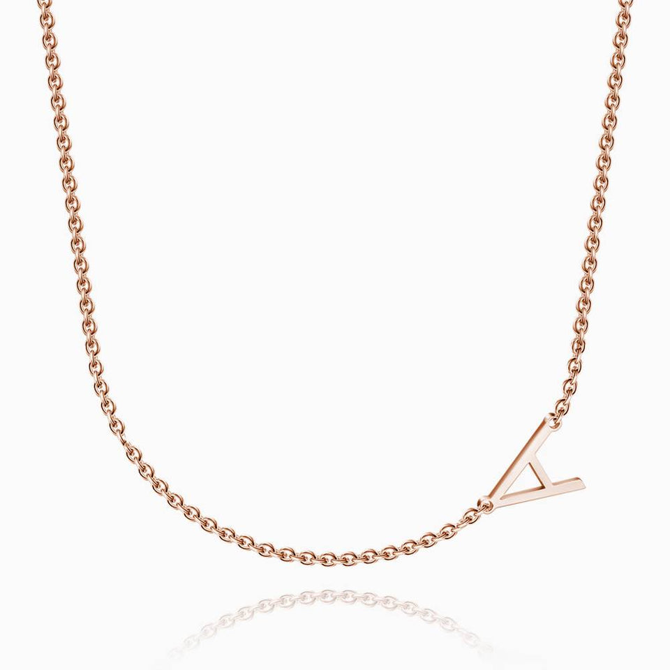 One Letter - Personalized S925 Silver/14k Gold Letter Necklace