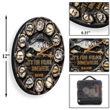 It's Fish Oclock Somewhere - Personalized Fishing Wall Clock