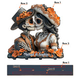 Lovers - Personalized Skull 1 Layered Big Freestanding