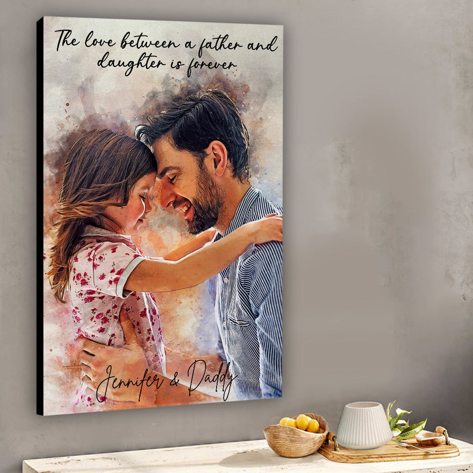 Best Dad Ever - Personalized Father Canvas And Poster