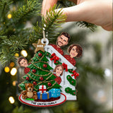 Staircase Cartoon Family - Personalized Family Ornament