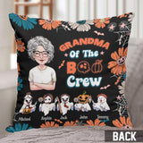 Grandma Of The Boo Crew - Personalized Grandma Throw Pillow
