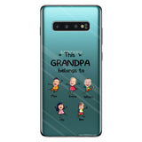 This Grandpa Belongs To - Personalized Grandpa Clear Phone Case