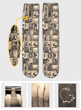 Vintage Fishing Alphabet - Personalized Fishing Socks