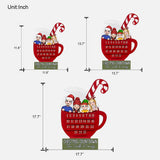 Christmas Countdown - Personalized Family Wood Sign