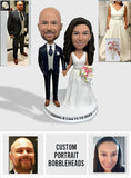 Groom And Bride Wedding Gift - Personalized wedding Bobblehead
