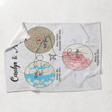 Hello Will You I Do - Personalized Husband And Wife Blanket