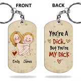 I Hope Your Day Is Nice As My Your Butt - Personalized Couple Stainless Steel Keychain