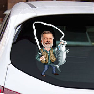 Love Fishing - Personalized Fishing Decal Full