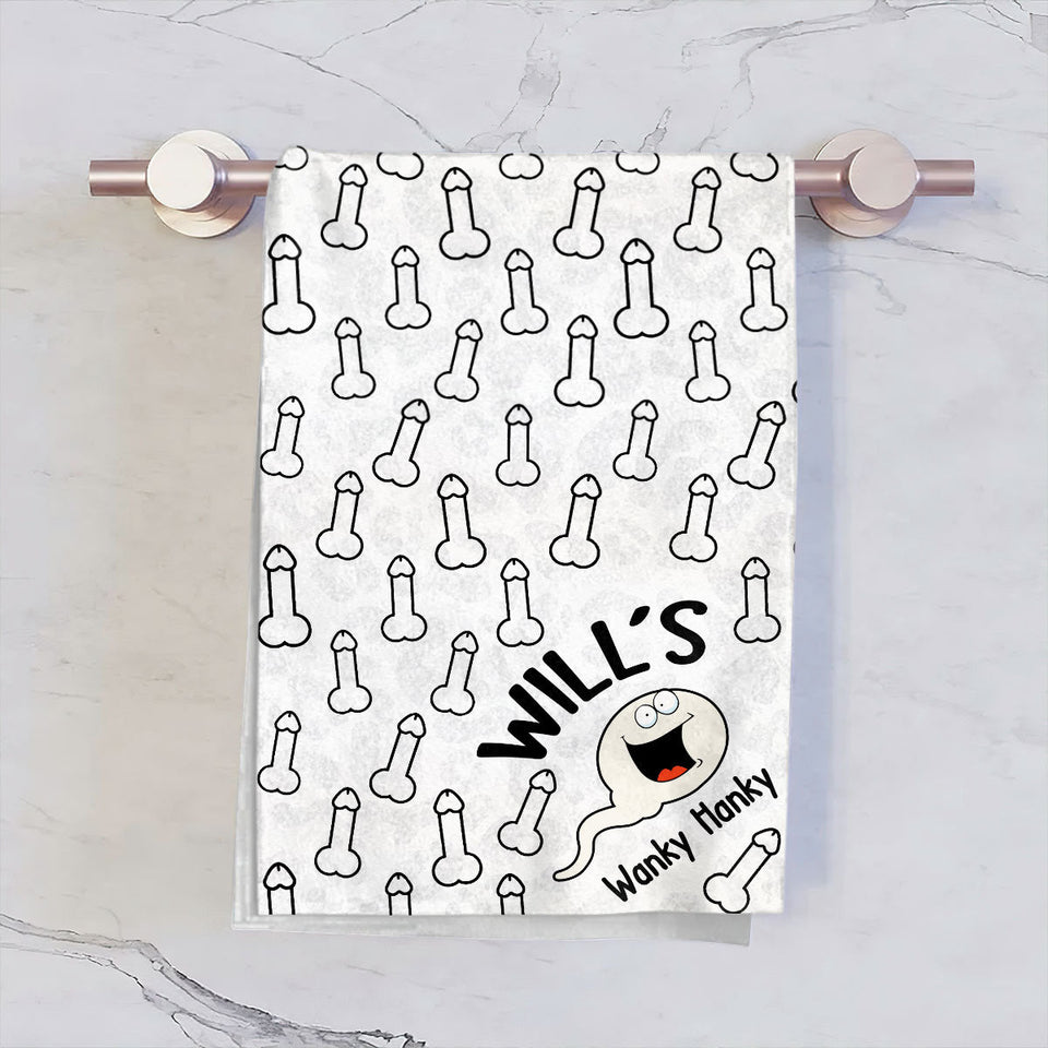 Wanky Hanky - Personalized Couple Golf Towel
