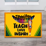 Teach Love Inspire - Personalized Teacher Doormat