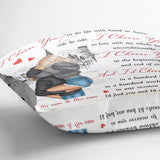 I Choose You - Personalized Couple Throw Pillow