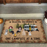 Life Is Better Around The Campfire - Personalized Camping Doormat