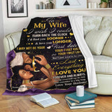 I Wish I Could Turn Back The Clock - Personalized African American Blanket