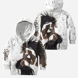 Love Horses - Personalized Horse Hoodie and Leggings