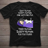 Soft Human Warm Human - Personalized Cat T-shirt and Hoodie