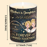 Side By Side - Personalized Mother's Day Mother Candle With Wooden Lid