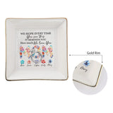 We Love You Floral Mom - Personalized Mother's Day Mother Jewelry Dish