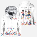 Forever Linked Together Floral Mom - Personalized Mother's Day Mother All Over T-shirt and Hoodie