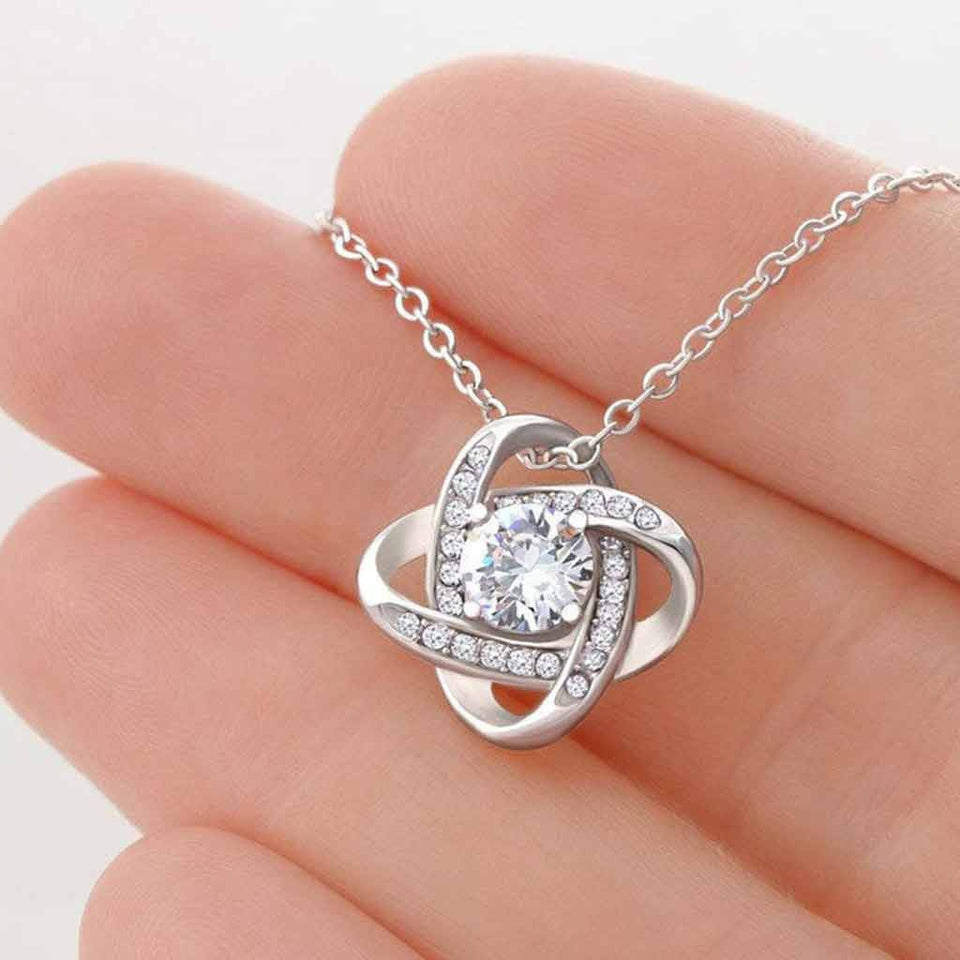 I Really, Really Love You - Personalized Mother's day Love Knot Necklace