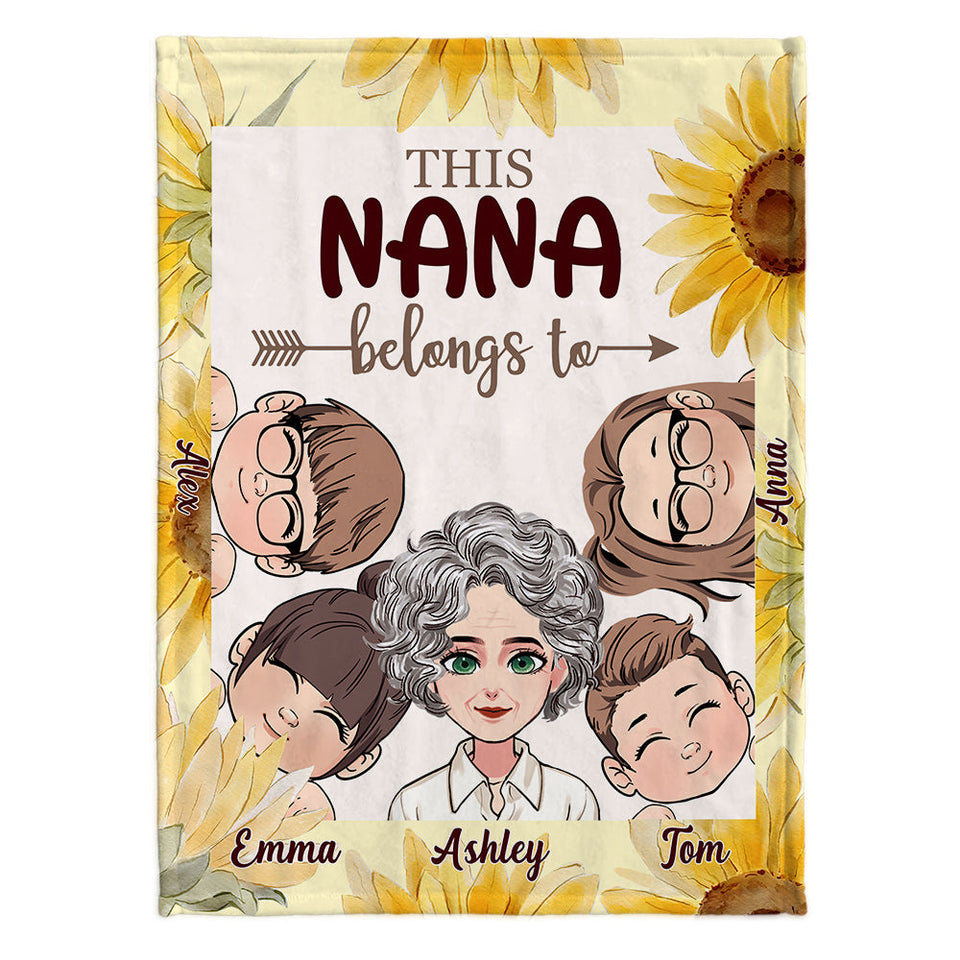 This Grandma Belongs To - Personalized Mother Blanket