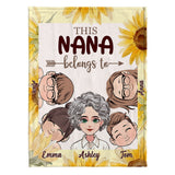 This Grandma Belongs To - Personalized Mother Blanket