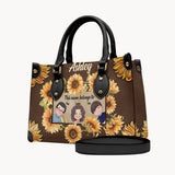 This Nana Belongs To - Personalized Mother Leather Handbag