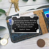 Love You Forever - Personalized Father's Day Father Wallet Insert Card