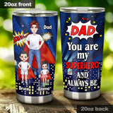 Super Dad Super Mom - Personalized Mother’s Day Father's Day Father Tumbler