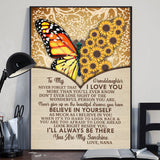 You Are My Sunshine - Personalized Grandma Canvas And Poster