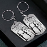 To My Dad - Personalized Father Stainless Steel Keychain