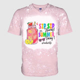 It's Summer Vacay - Personalized Teacher Handmade Bleached Shirts