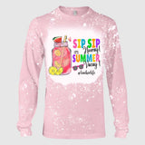 It's Summer Vacay - Personalized Teacher Handmade Bleached Shirts