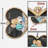 Drive Safe I Need You - Personalized Couple Keychain (Printed On Both Sides)