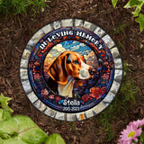 In Loving Memory - Personalized Dog Round Shaped Stone