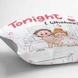 Tonight - Personalized Couple Throw Pillow