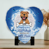 Angels Have Paws - Personalized Dog Heart Shaped Stone