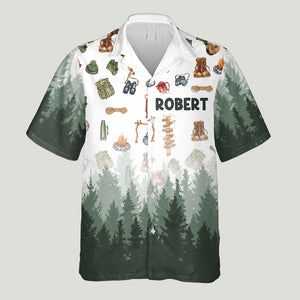 Love Camping - Personalized Camping Hawaiian Shirt