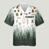Love Camping - Personalized Camping Hawaiian Shirt