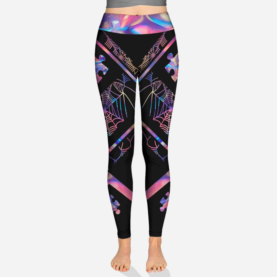 Ambiance Halloween Accepter Comprendre Aimer - Leggings de sensibilisation à l'autisme